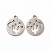 201 Stainless Steel Charms STAS-E188-10P-1