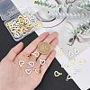   60Pcs 2 Style 304 Stainless Steel Open Heart Pendants STAS-PH0003-82-6