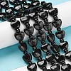 Natural Black Tourmaline Beads Strands G-C062-A01-01-2