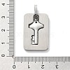 304 Stainless Steel Pendants STAS-Z098-18P-3