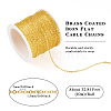 Brass Coated Iron Flat Cable Chains CH-TAC0007-01G-4