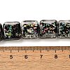 Handmade Dichroic Foil Glass Beads Strands DICH-U001-07H-4