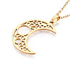 304 Stainless Steel Pendant Necklaces NJEW-T018-53G-5