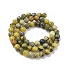 Natural Yellow Turquoise(Jasper) Beads Strands GSR10mmC007-4