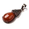 Natural Red Jasper Pendants G-H065-01R-19-2