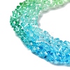 Transparent Glass Bead Strands GLAA-H023-03E-4