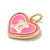 Real 18K Gold Plated Brass Enamel Pendants KK-M273-06E-G-2