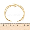 304 Stainless Steel Cuff Bangles for Women BJEW-B120-01G-05-5