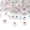150Pcs Luminous Acrylic Beads LACR-YW0001-02-1