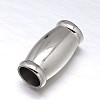 Tarnish Resistant 304 Stainless Steel Magnetic Clasps with Glue-in Ends STAS-M200-D-01-2