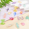 SUNNYCLUE 40Pcs 20 Style Opaque Resin Cabochons CRES-SC0002-20-4