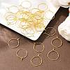 Brass Wine Glass Charm Rings EC067-1G-5