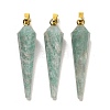 Natural Mixed Stone Pointed Pendants G-D089-01G-2