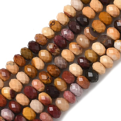 Natural Mookaite Bead Strands G-D344-A32-1