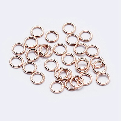 925 Sterling Silver Soldered Closed Jump Rings STER-F036-03RG-0.7x5-1