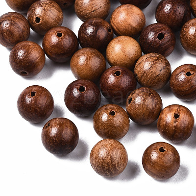 Natural Wood Beads WOOD-S666-8mm-01-1