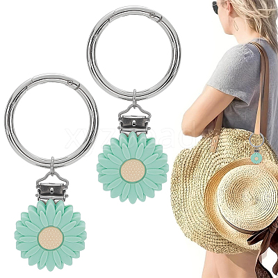 Silicone Hat Clip for Travel HJEW-AB00576-02-1