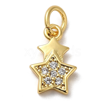 Rack Plating Brass Pendants KK-M271-05G-1