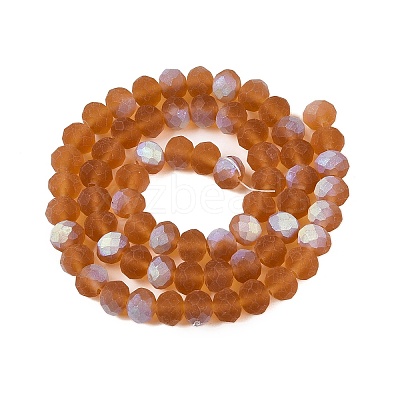 Transparent Glass Beads Strands EGLA-A044-T8mm-MB04-1