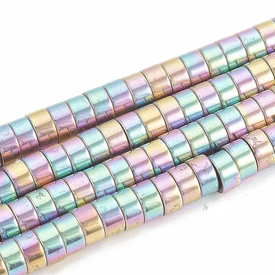 Electroplate Non-magnetic Synthetic Hematite Beads Strands G-T061-141D-1