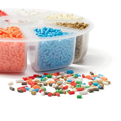 8000Pcs 8 Colors Handmade Polymer Clay Sprinkles CLAY-YW0001-13C-1