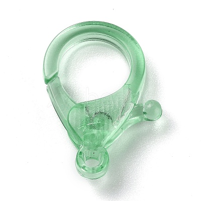 Transparent Plastic Lobster CLaw Clasps KY-H005-A05-1