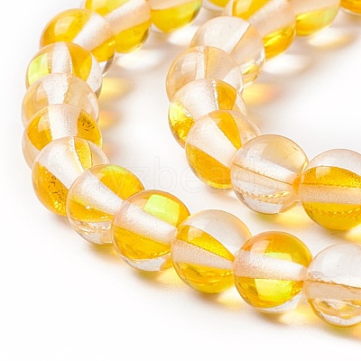 Synthetic Moonstone Beads Strands G-E573-02A-12-1