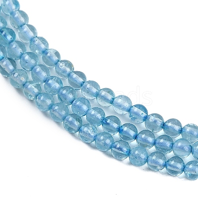 Natural Blue Topaz Beads Strands G-P553-A01-01-1