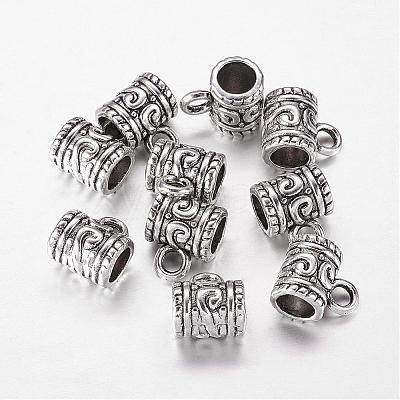 Tibetan Style Alloy Tube Bails X-LF8011Y-1