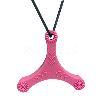 Dart Shape Food Grade Eco-Friendly Silicone Pendants PW-WGD6024-01-1