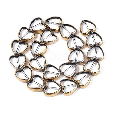 Electroplate Glass Beads Strands EGLA-T021-23B-1