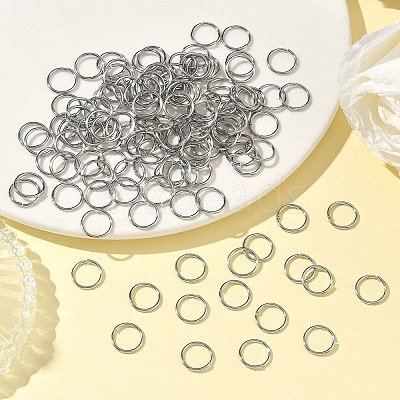 Tarnish Resistant 304 Stainless Steel Open Jump Rings Jewelry Findings J0R7Z011-A-1