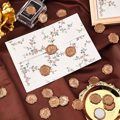 50Pcs Adhesive Wax Stamp Stickers DIY-CP0005-82F-1