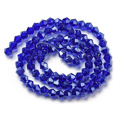 Transparent Electroplate Glass Beads Strands LS-EGLA-A039-T4mm-A06-1