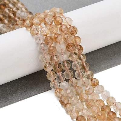 Heated Natural Citrine Beads Strands G-B088-C17-05-1