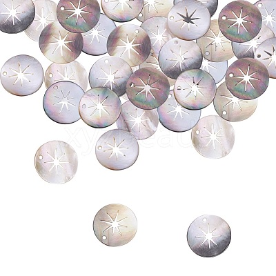 Black Lip Shell Pendants SHEL-S274-77-1