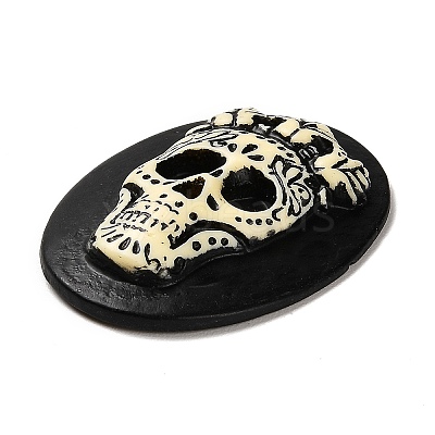 Halloween Opaque Resin Cabochons CRES-F023-01-1