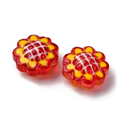 Glass Enamel Beads GLAA-C038-02F-1