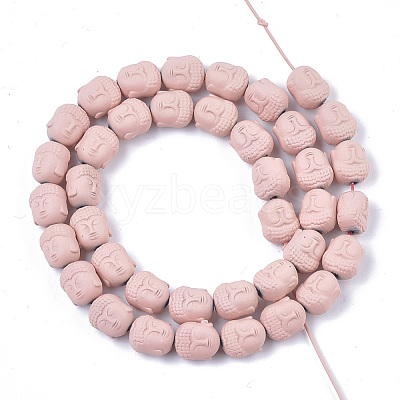 Spray Painted Non-magnetic Synthetic Hematite Beads Strands G-T116-28-01-1