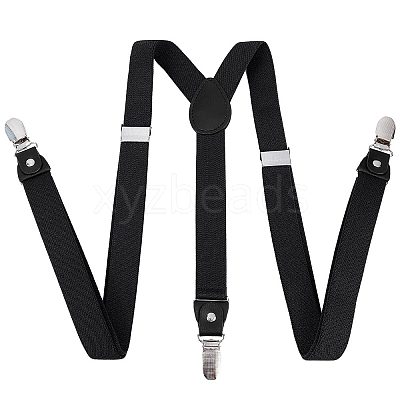 Polyester Elastic Men's Strength Suspenders AJEW-WH0258-293B-1