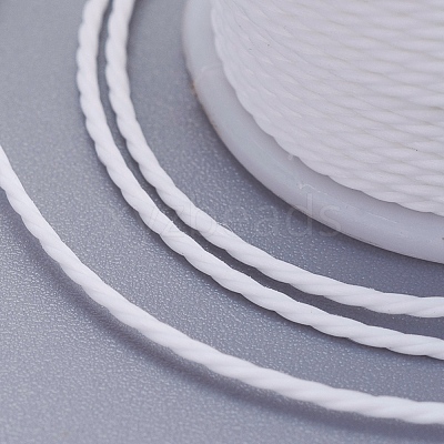 Round Waxed Polyester Cord YC-G006-01-1.0mm-02-1