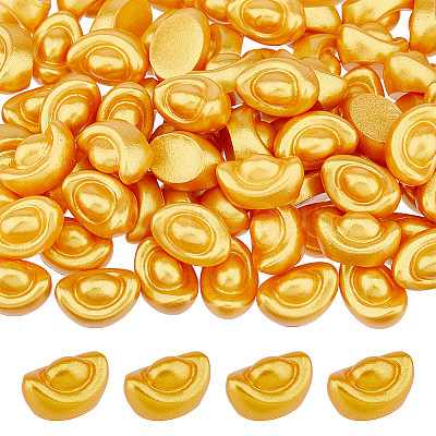 Resin Gold Ingot Mini Model DJEW-FH0001-43A-1