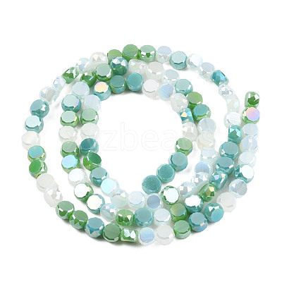 Electroplate Glass Beads Strands EGLA-N002-40A-01-1