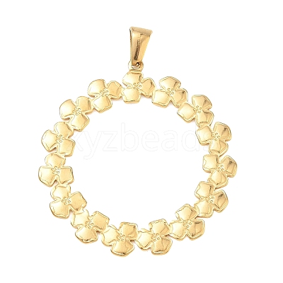304 Stainless Steel Pendants STAS-F355-04G-1