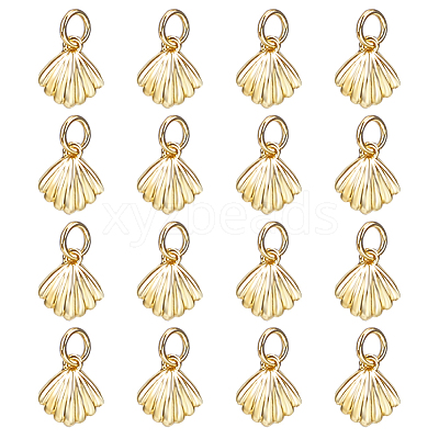 16Pcs Brass Charms ZIRC-HY0001-14-1