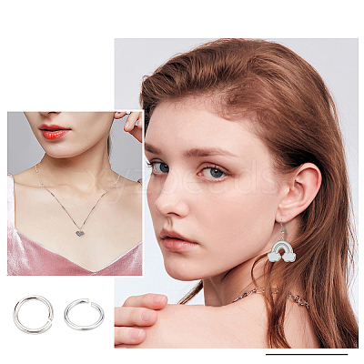 925 Sterling Silver Open Jump Rings STER-DC0001-04-1