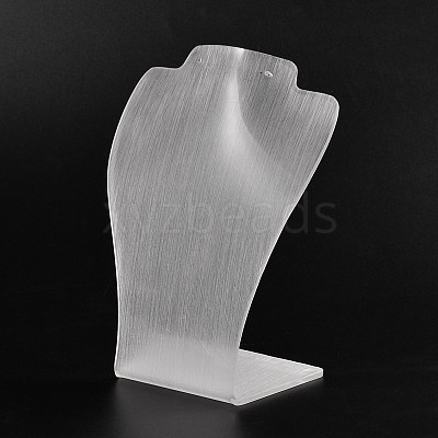Organic Glass Necklace Display Busts LS-NDIS-N018-02A-1