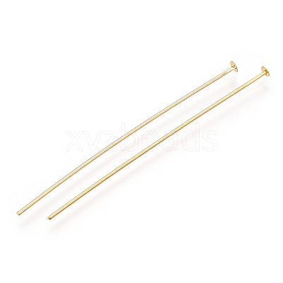 Brass Flat Head Pins KK-G331-11-0.7x51-1