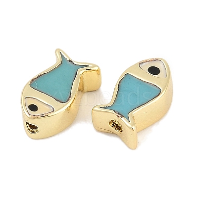Rack Plating Brass Beads KK-Q028-23G-1