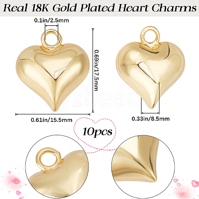 10Pcs Rack Plating Brass Pendants KK-BBC0011-20-1